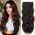 Wavy Long Full Head Clip-on Hair Extensions