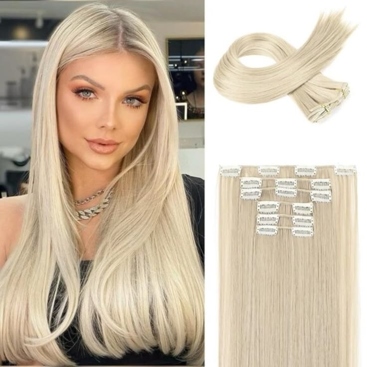 Magic Clip In Alethia 20 Inch 7 Piece 160G Straight Wig Hair Extensions